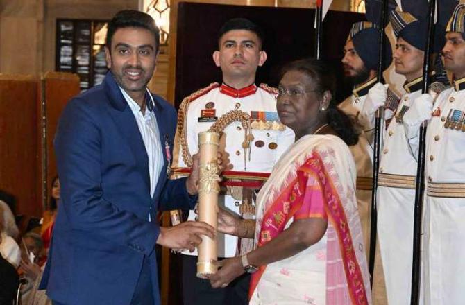 R. Ashwin Honored by President Murmu